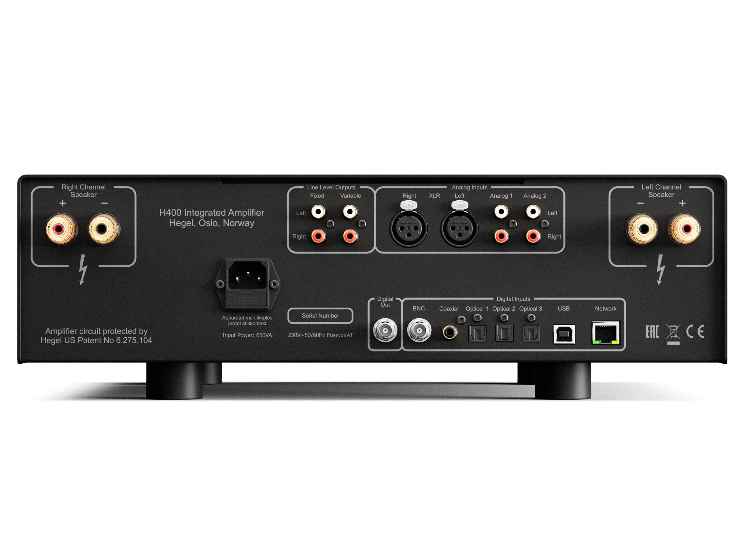 Hegel H400 Integrated Streaming Amplifier - Image 4