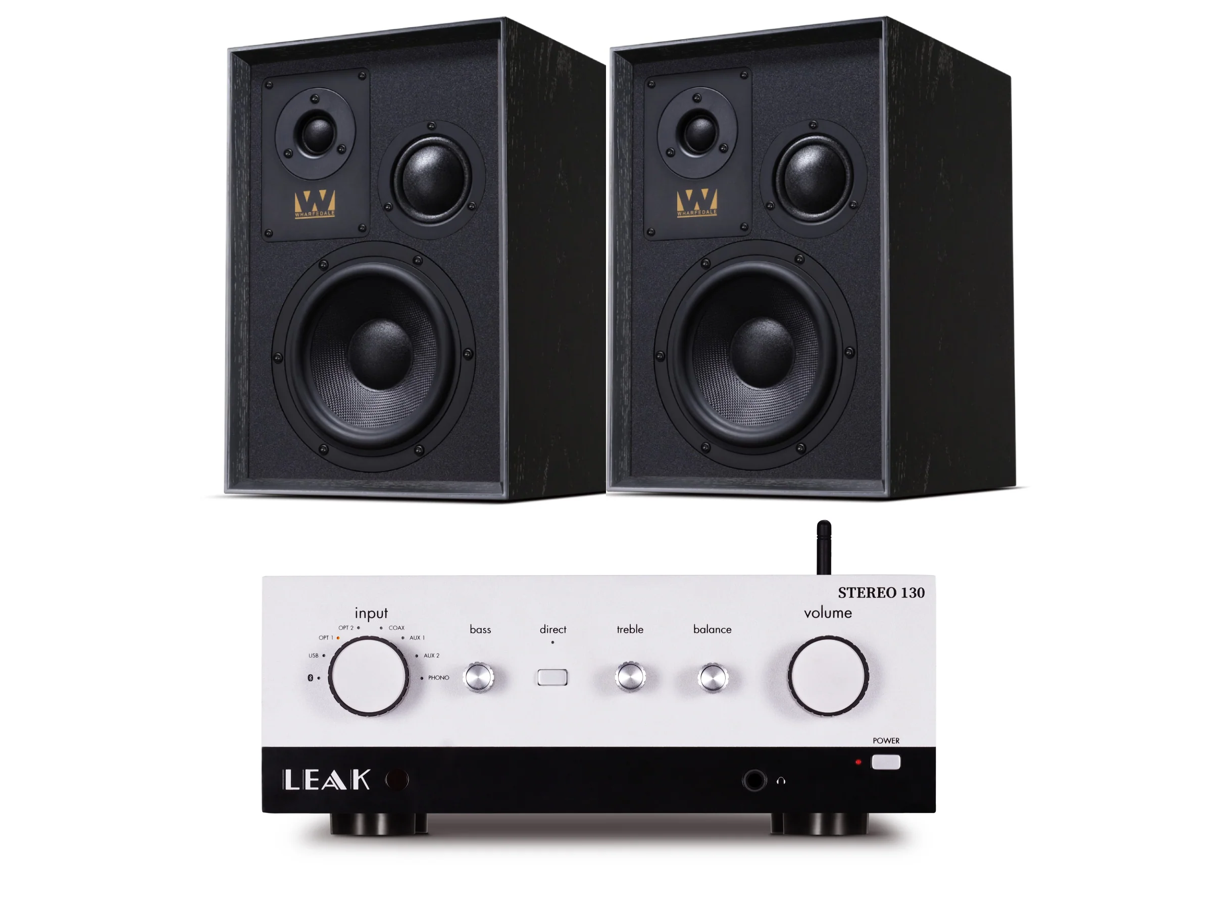Leak Stereo 130 with Wharfedale Super Denton Bookshelf Speakers - Image 4