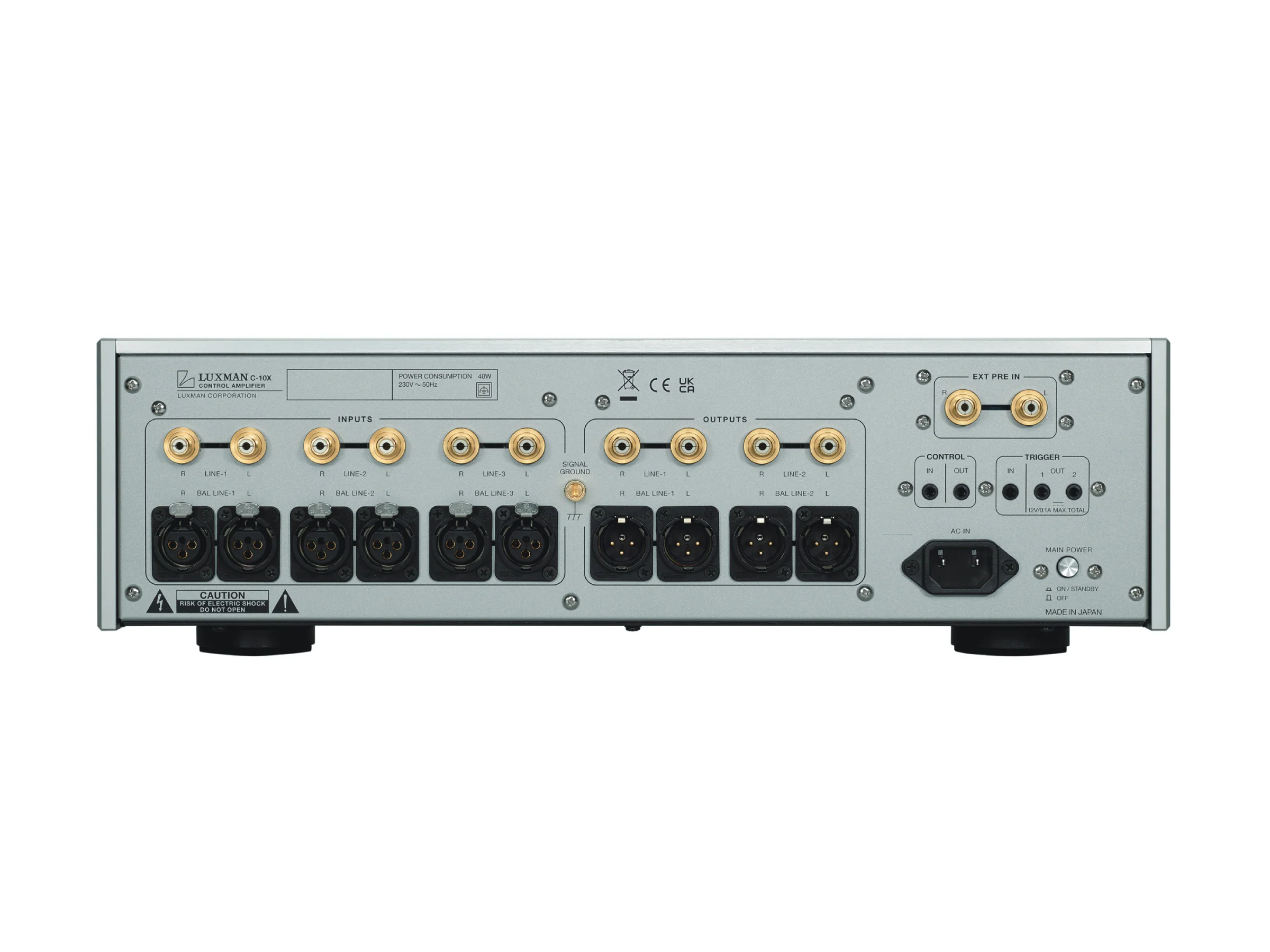 Luxman C-10X + M-10X Pre + Power Amplifier - Image 4
