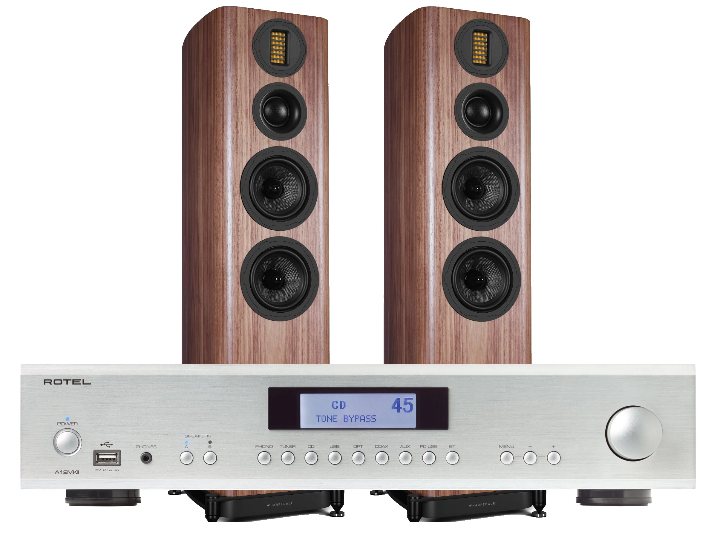 Rotel A12MkII with Wharfedale EVO 5.4 Floorstanding Speakers - Image 6