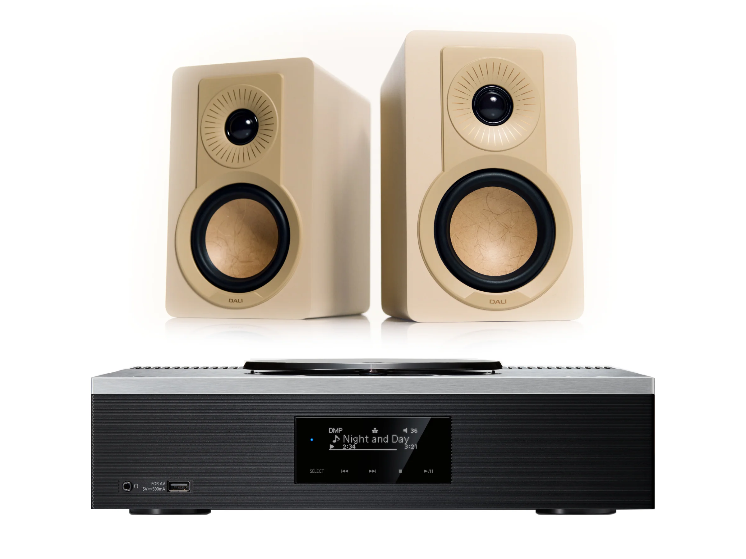 Technics SA-C600 with DALI Kupid Bookshelf Speakers - Image 10