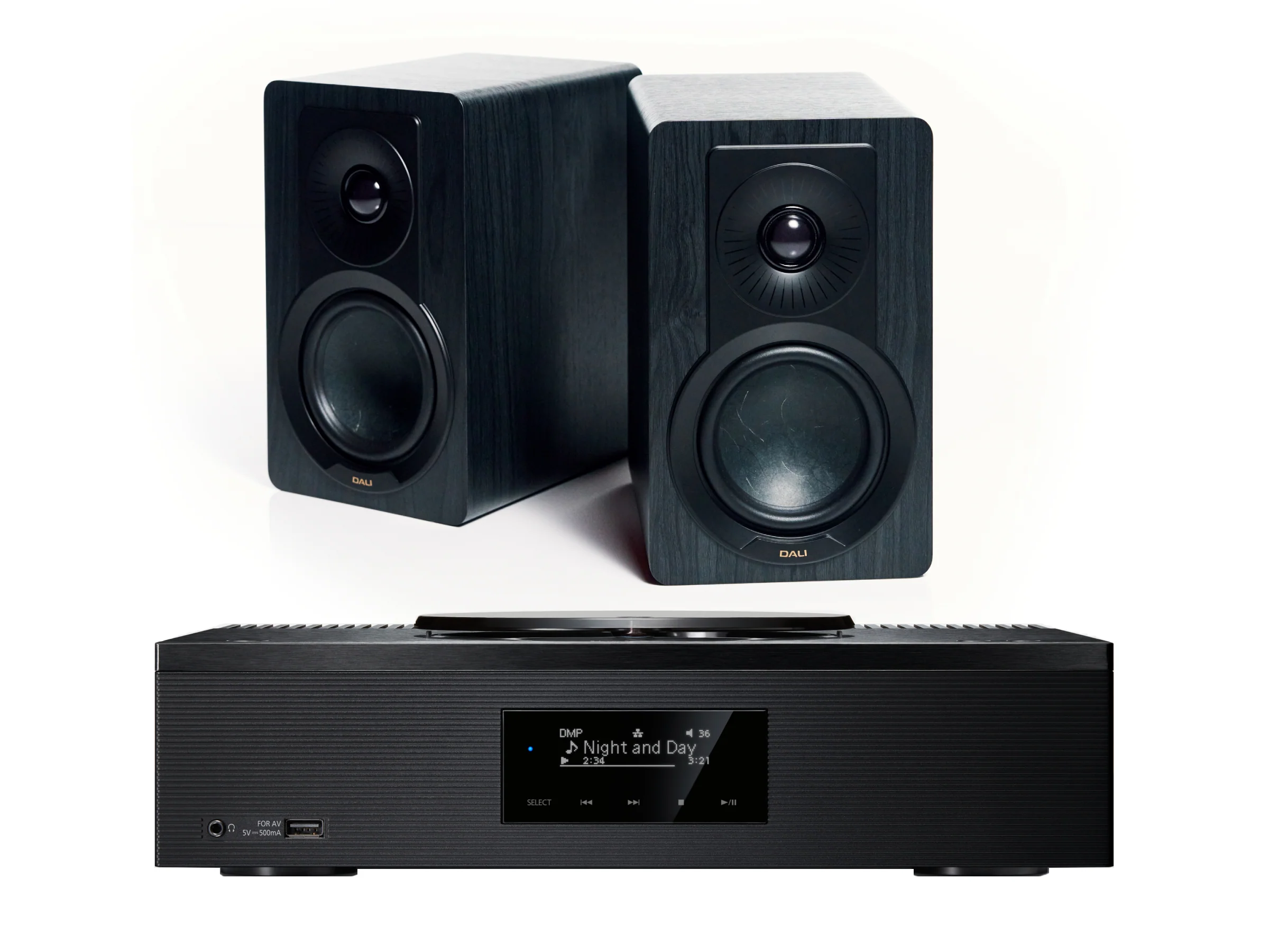 Technics SA-C600 with DALI Kupid Bookshelf Speakers - Image 3