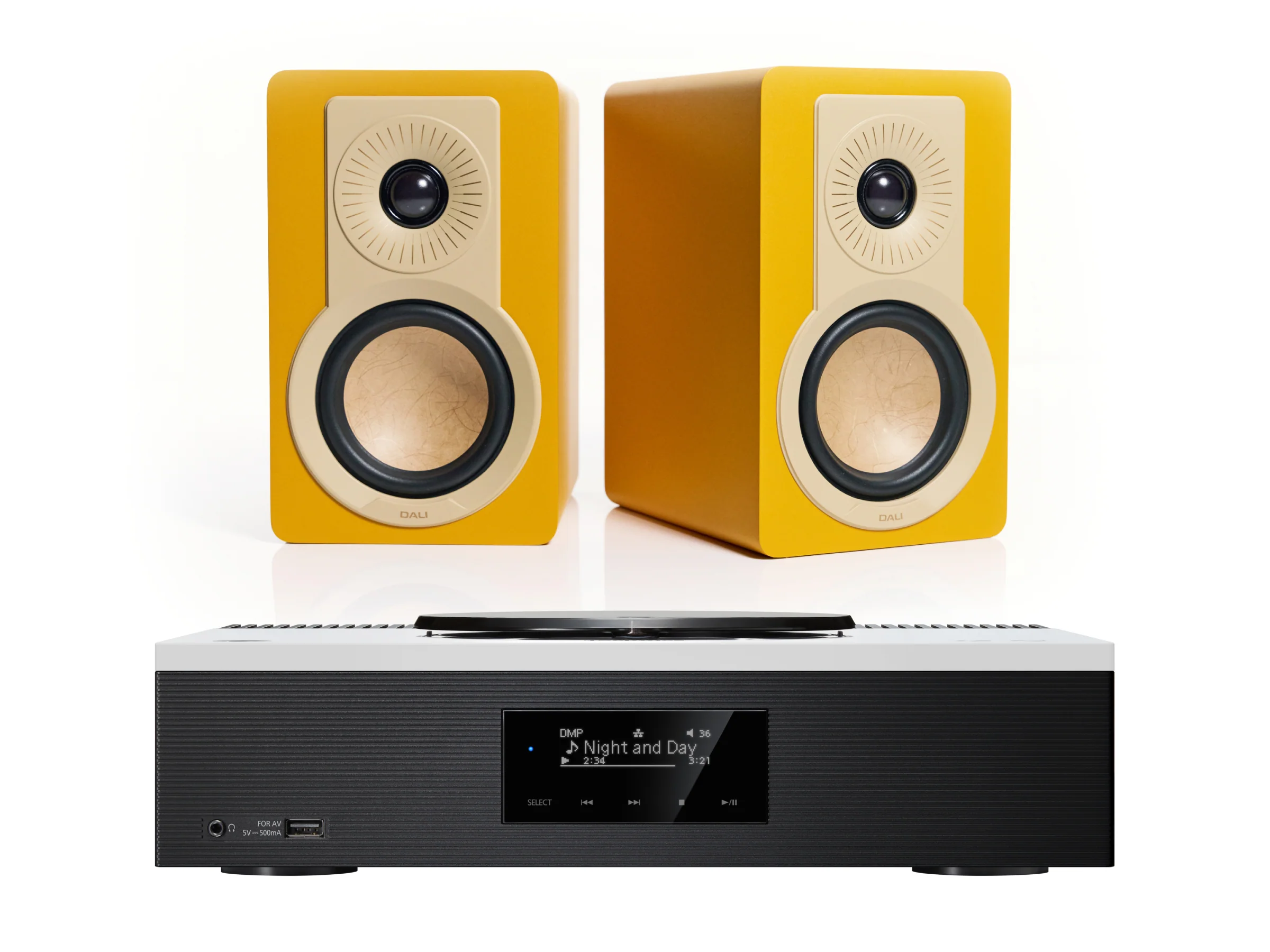 Technics SA-C600 with DALI Kupid Bookshelf Speakers - Image 4